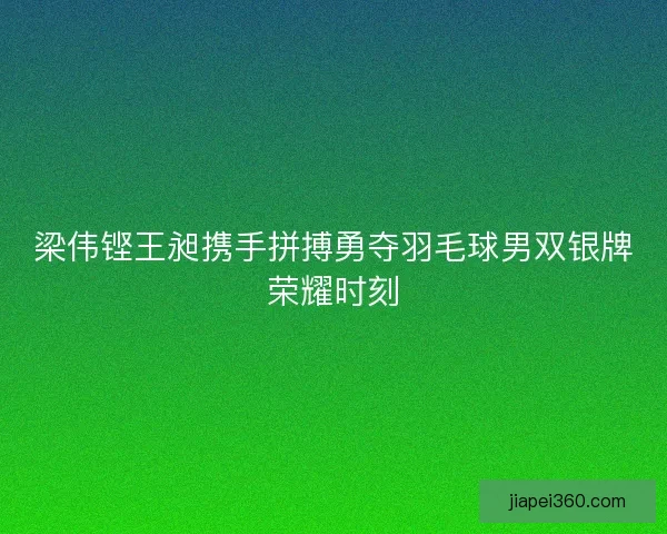 梁伟铿王昶携手拼搏勇夺羽毛球男双银牌荣耀时刻